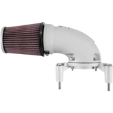 K & N Aircharger? Intake System with Cast Aluminum Intake Tube - Satin Silver 57-1137S